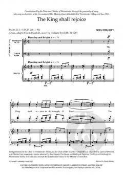 The King Shall Rejoice von Bob Chilcott (Download) 