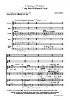 I my Best-Beloved's am von John Rutter (Download) 
