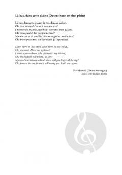 La-bas, dans cette plaine von Bob Chilcott (Download) 