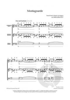 Montagnarde von Bob Chilcott (Download) 