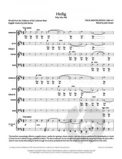 Heilig (Holy, Holy, Holy) von Felix Mendelssohn Bartholdy (Download) 