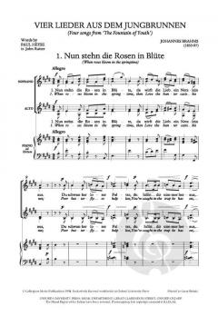 Vier Lieder aus dem Jungbrunnen von Johannes Brahms (Download) 