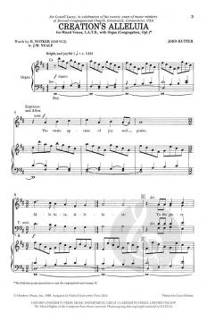Creation's Alleluia von John Rutter (Download) 