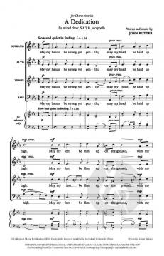 A Dedication and an Amen von John Rutter (Download) 
