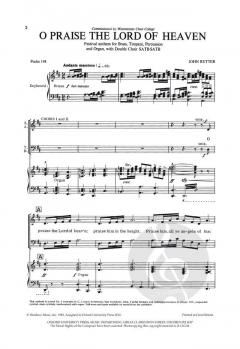 O Praise The Lord Of Heaven von John Rutter (Download) 