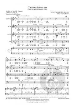 Christus factus est von Anton Bruckner (Download) 