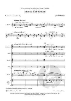 Musica Dei donum von John Rutter (Download) 