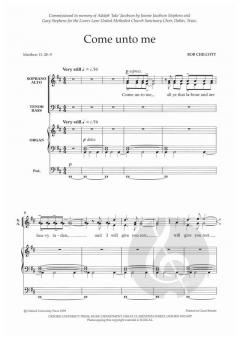 Come unto me von Bob Chilcott (Download) 