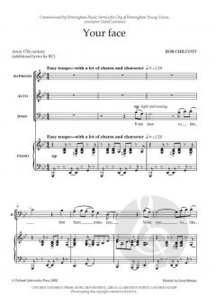 Your Face von Bob Chilcott (Download) 
