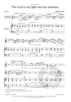 The Lord is my light and my salvation von John Rutter (Download) 