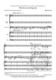 We have a strong city von John Rutter (Download) 