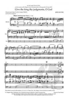 Give the king thy judgments, O God von John Rutter (Download) 