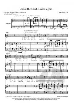 Christ the Lord is risen again von John Rutter (Download) 