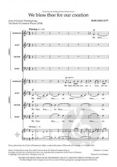 We bless thee for our creation von Bob Chilcott (Download) 