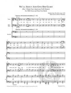 We'll Shout And Give Him Glory von Mack Wilberg (Download) 