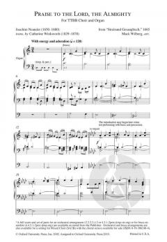 Praise To The Lord, The Almighty von Mack Wilberg (Download) 