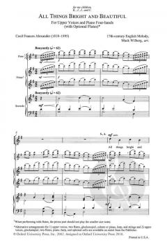 All Things Bright and Beautiful von Mack Wilberg (Download) 