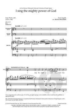 I sing the mighty power of God von Mack Wilberg (Download) 