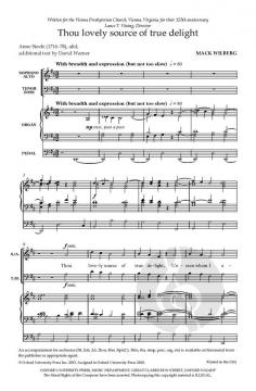 Thou Lovely Source Of True Delight von Mack Wilberg (Download) 