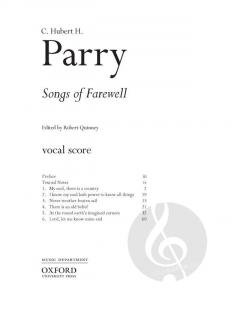Songs of Farewell von Charles Hubert Parry (Download) 