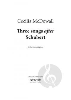 Three Songs after Schubert von Cecilia McDowall (Download) 