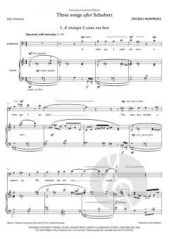 Three Songs after Schubert von Cecilia McDowall (Download) 