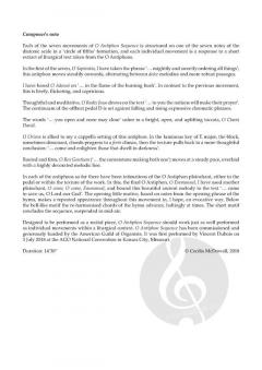 O Antiphon Sequence von Cecilia McDowall (Download) 