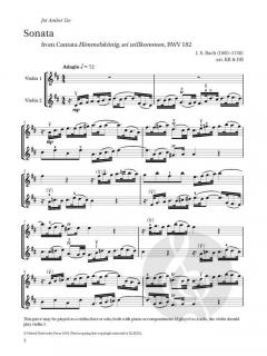 Sonata from Cantata BWV 182 von Johann Sebastian Bach (Download) 