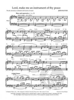 Lord, make me an instrument of thy peace von John Rutter (Download) 