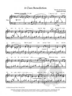 A Clare Benediction von John Rutter (Download) 