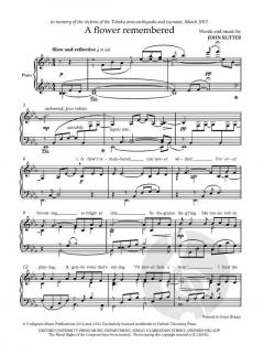 A flower remembered von John Rutter (Download) 