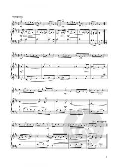 Passepieds 1 and 2 von Johann Sebastian Bach (Download) 