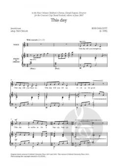 This day (solo/low) von Bob Chilcott (Download) 