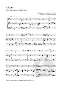 Allegro: from Divertimento No. 3, K439b von Wolfgang Amadeus Mozart (Download) 