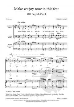 Make we joy now in this fest von William Walton (Download) 