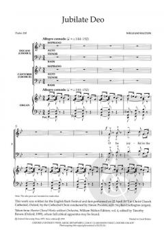 Jubilate Deo von William Walton (Download) 