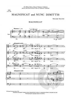 Magnificat And Nunc Dimittis von William Walton (Download) 