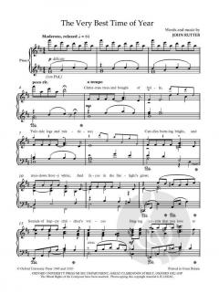 The Very Best Time of Year von John Rutter (Download) 