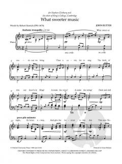 What sweeter music von John Rutter (Download) 