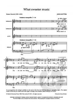 What Sweeter Music von John Rutter (Download) 