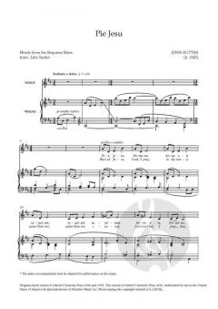 Pie Jesu (solo/low) von John Rutter (Download) 