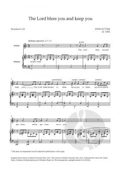 The Lord bless you and keep you (solo/high) von John Rutter (Download) 