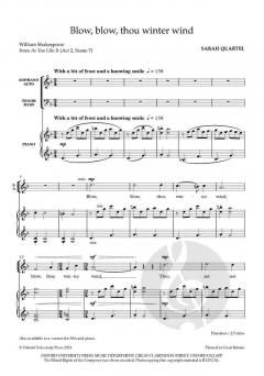 Blow, blow, thou winter wind von Sarah Quartel (Download) 