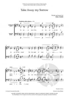 Take Away my Sorrow von Will Todd (Download) 