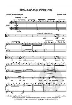 Blow, blow, thou winter wind von John Rutter (Download) 