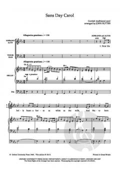 Sans Day Carol von John Rutter (Download) 
