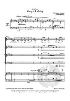 Mary's Lullaby von John Rutter (Download) 