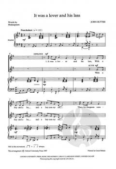 It was a lover and his lass von John Rutter (Download) 