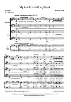 My True Love Hath My Heart von John Rutter (Download) 