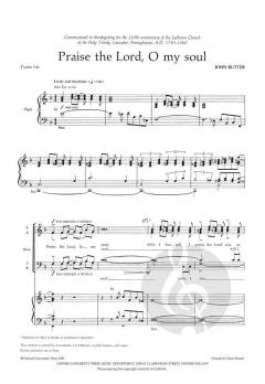 Praise the Lord, O my soul von John Rutter (Download) 